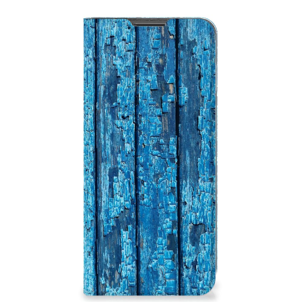 Motorola Moto G22 Book Wallet Case Wood Blue - B2C Telecom