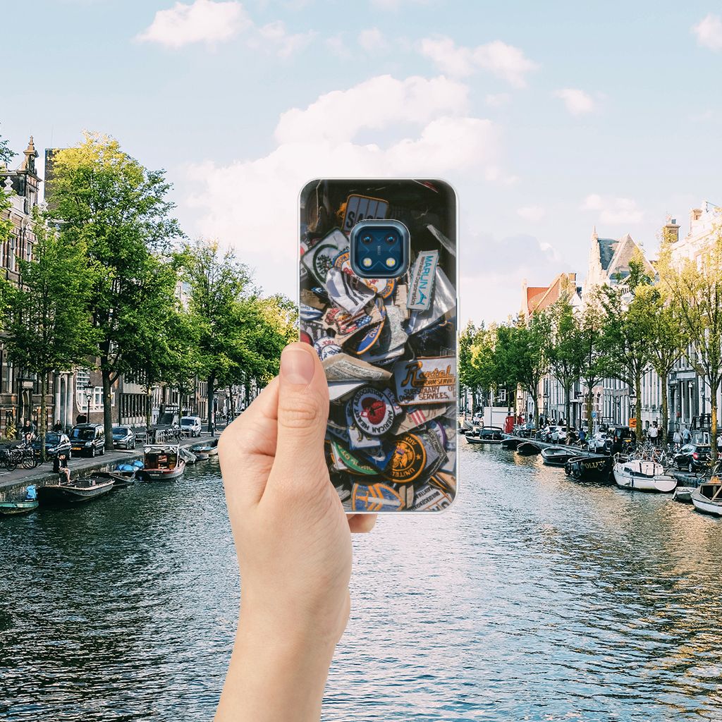 Nokia XR20 Siliconen Hoesje met foto Badges B2C Telecom
