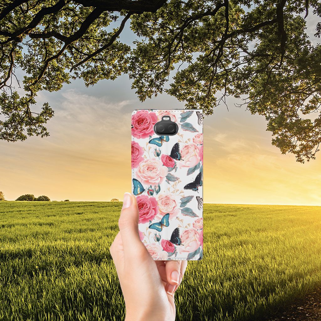 Sony Xperia 10 Plus Smart Cover Butterfly Roses