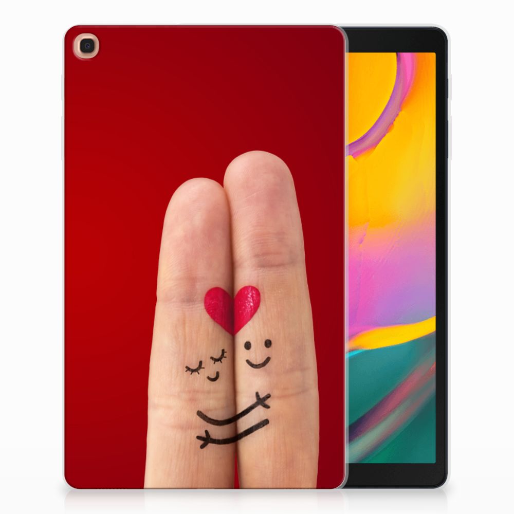 Samsung Galaxy Tab A 10.1 (2019) Leuke Siliconen Hoes Liefde - Origineel Romantisch Cadeau