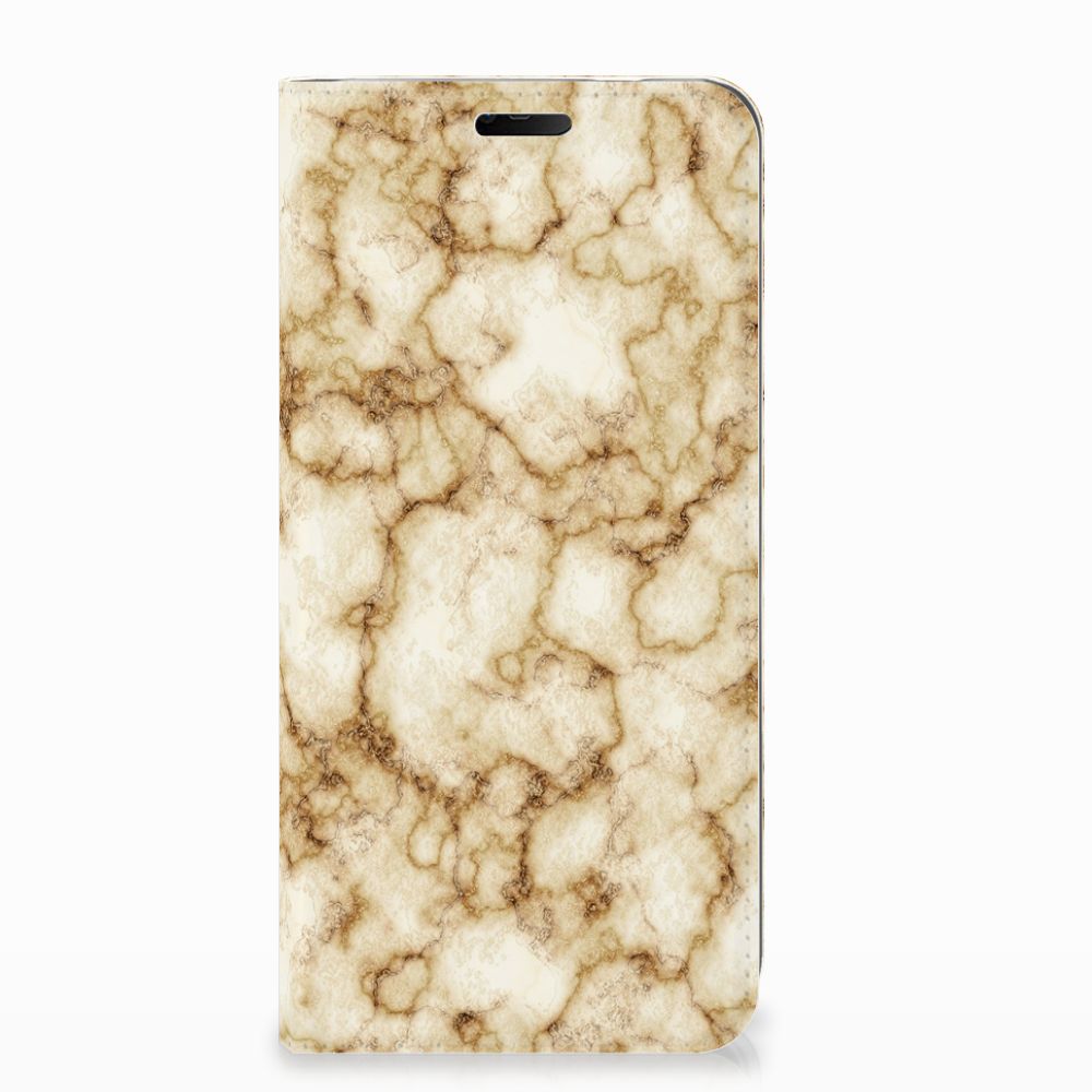 Nokia 7.1 (2018) Standcase Marmer Goud