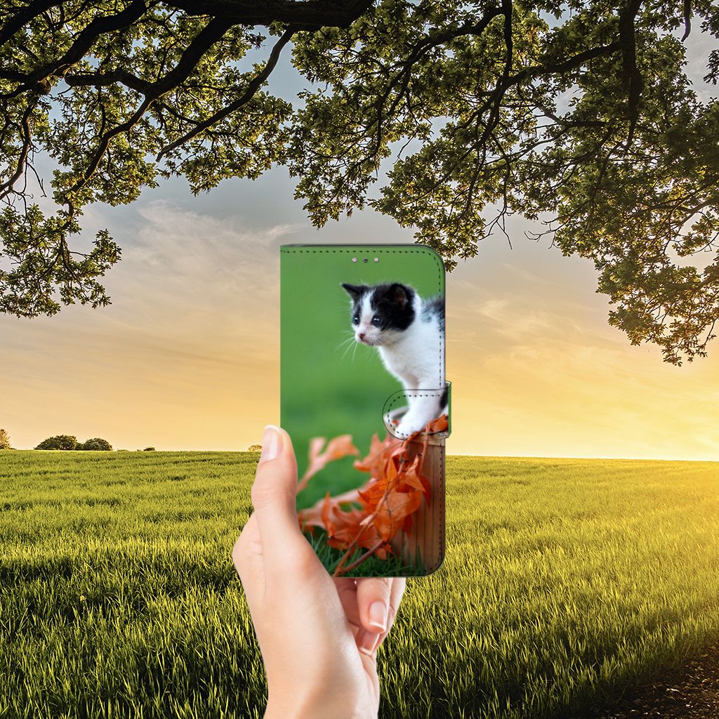 Xiaomi Redmi Note 11 Pro 5G/4G Telefoonhoesje met Pasjes Kitten