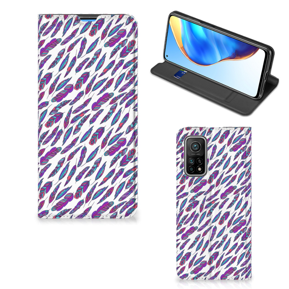 Xiaomi Mi 10T | 10T Pro Hoesje met Magneet Feathers Color - B2C Telecom