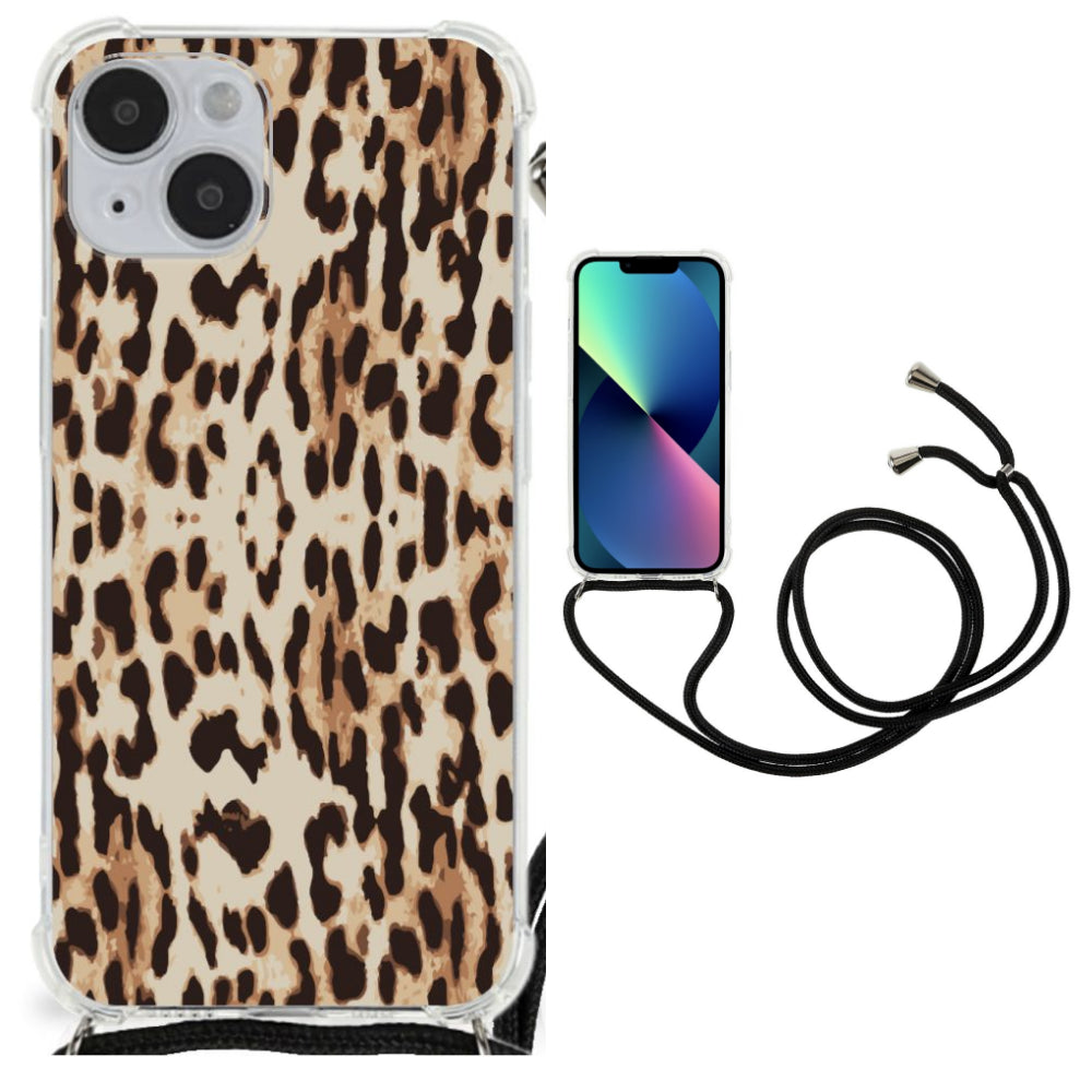 iPhone 14 Plus Case Anti-shock Leopard