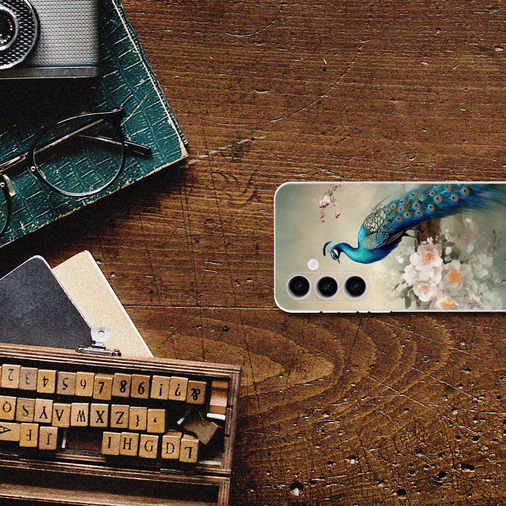 TPU Hoesje voor Samsung Galaxy S24 Plus Vintage Pauwen