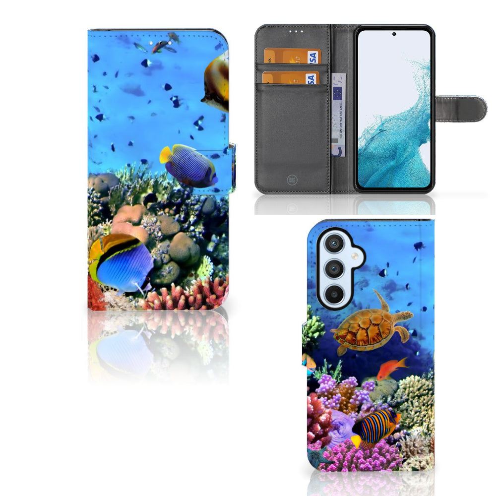 Samsung Galaxy A54 5G Telefoonhoesje met Pasjes Vissen