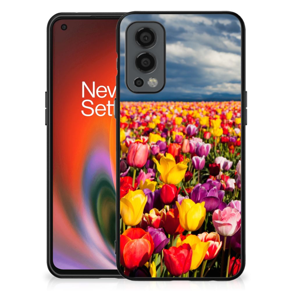 OnePlus Nord 2 Bloemen Hoesje Tulpen