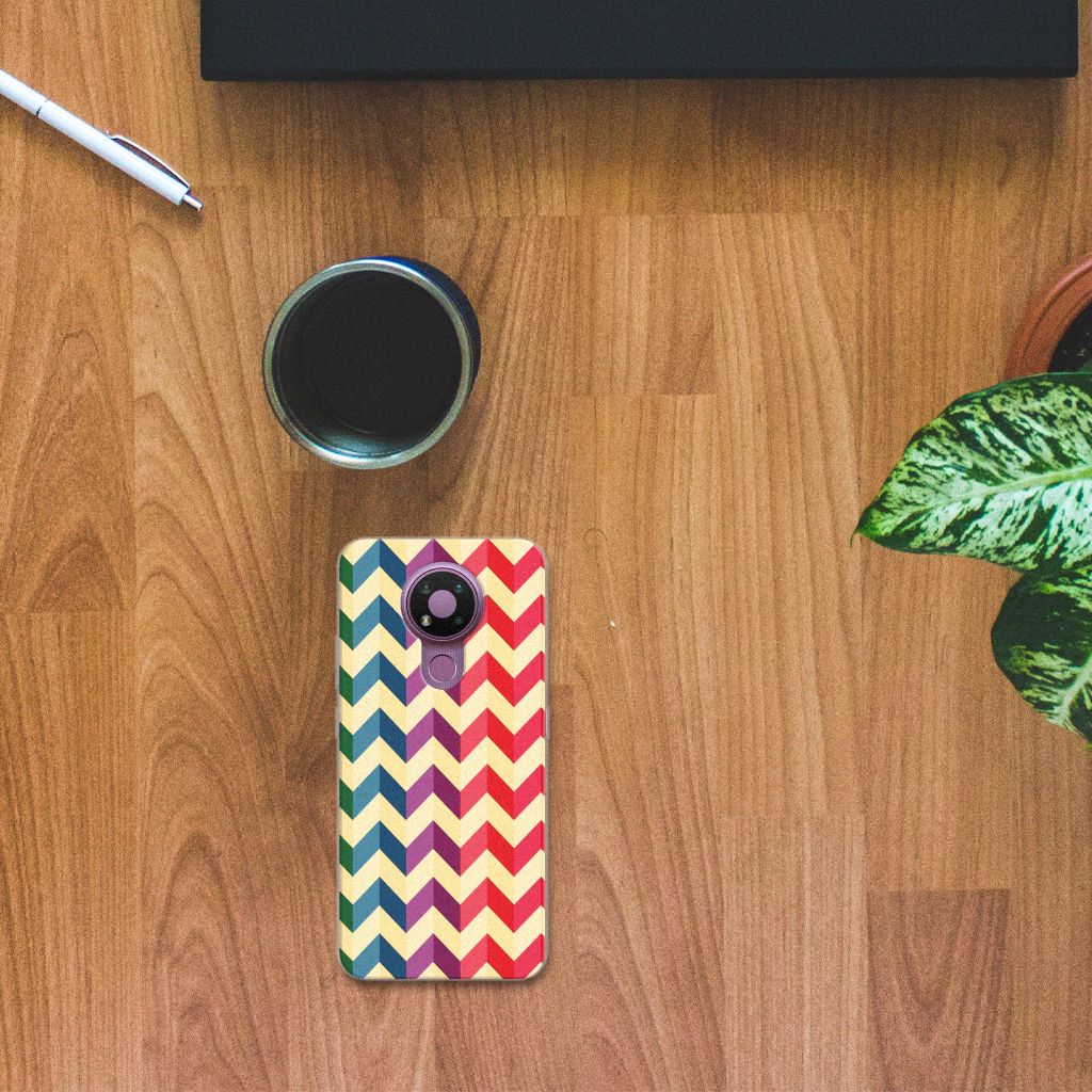 Nokia 3.4 TPU bumper Zigzag Multi Color B2C Telecom