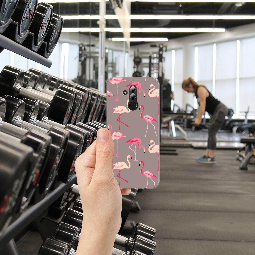 Huawei Mate 20 Lite TPU Hoesje Flamingo