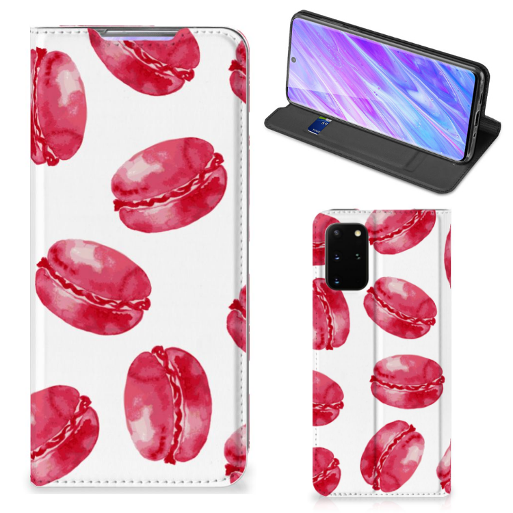 Samsung Galaxy S20 Plus Flip Style Cover Pink Macarons - B2C Telecom