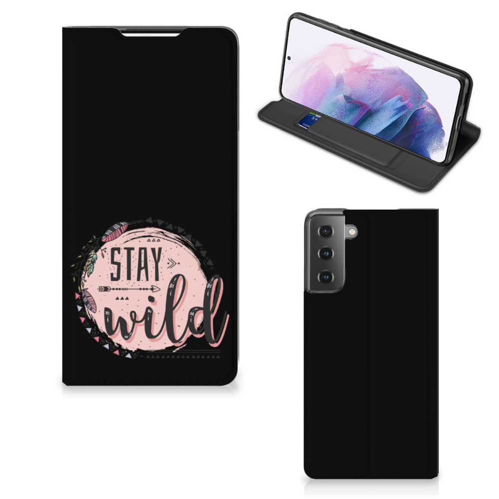Samsung Galaxy S21 Plus Magnet Case Boho Stay Wild - B2C Telecom