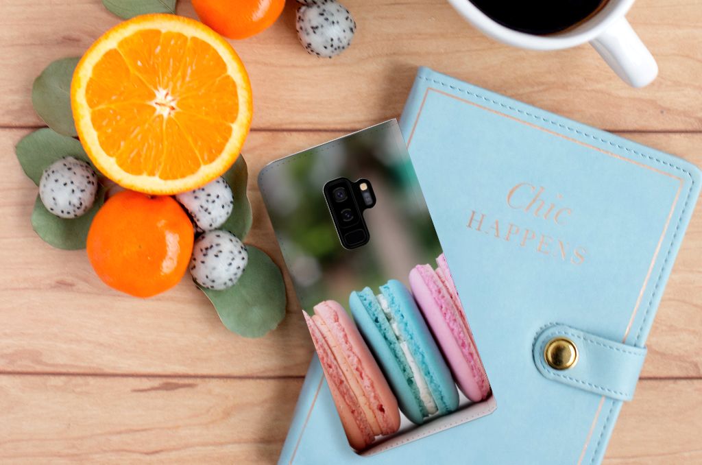Samsung Galaxy S9 Plus Flip Style Cover Macarons