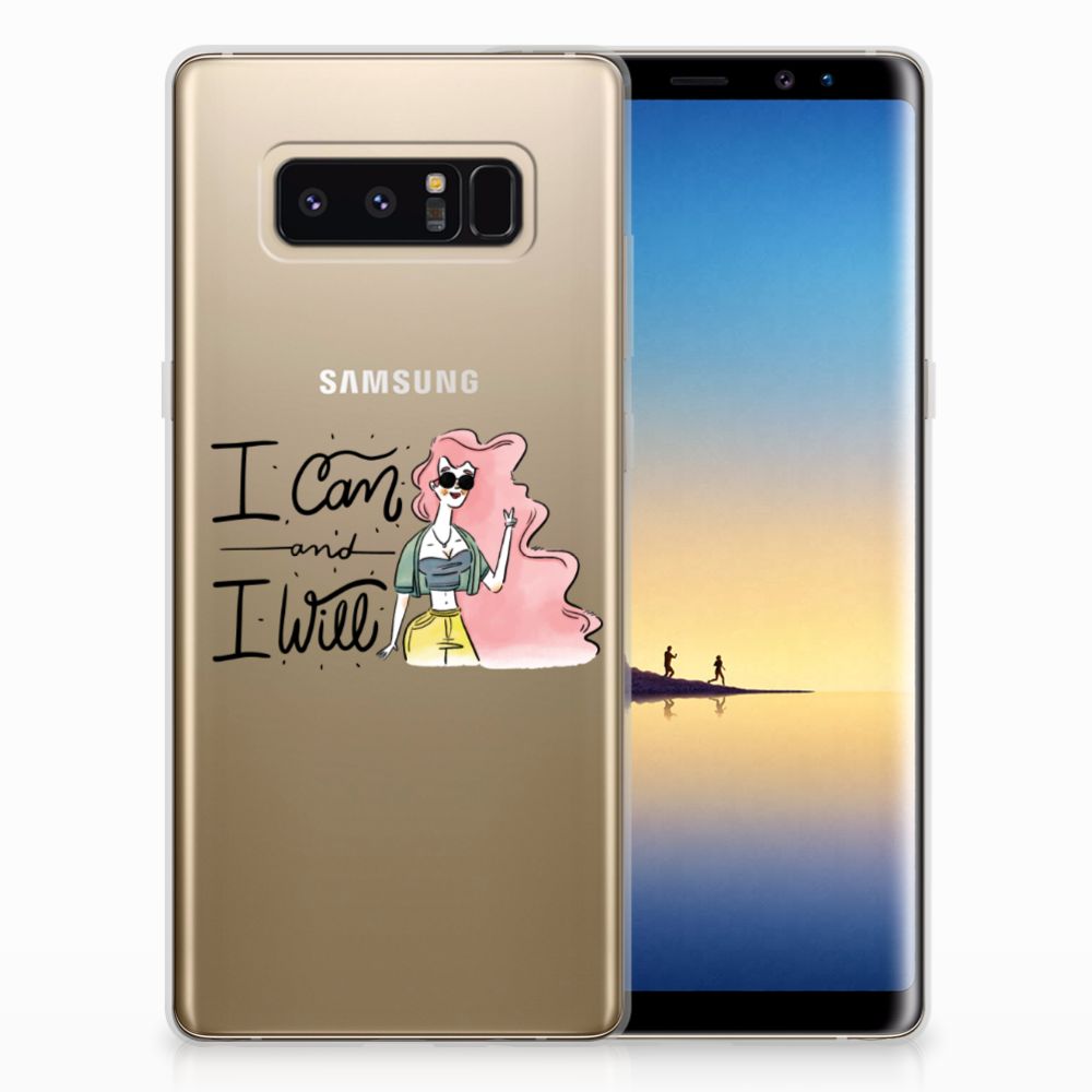 Samsung Galaxy Note 8 Telefoonhoesje met Naam i Can