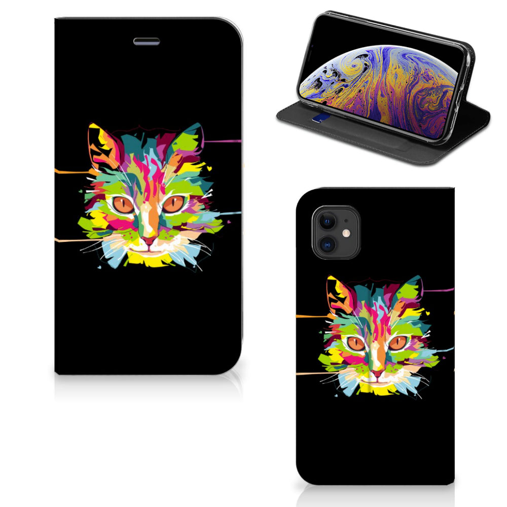 Apple iPhone 11 Magnet Case Cat Color