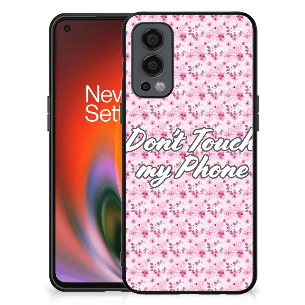 OnePlus Nord 2 Telefoon Hoesje Flowers Pink DTMP