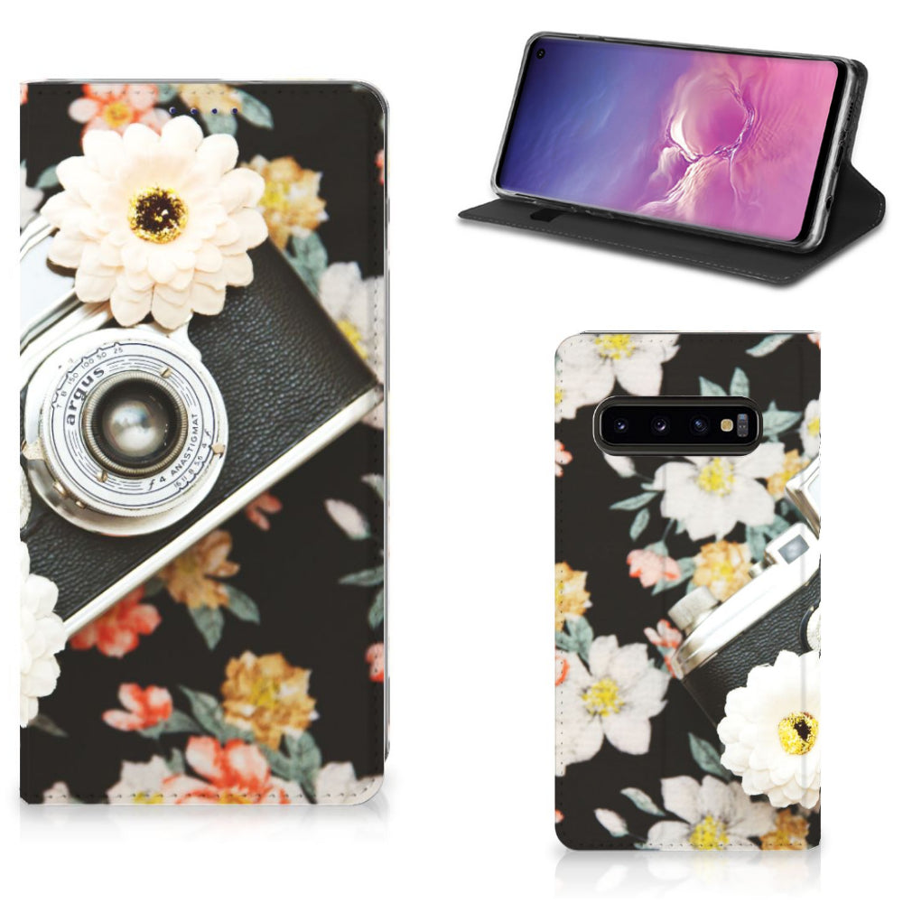 Samsung Galaxy S10 Stand Case Vintage Camera