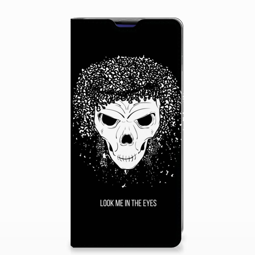 Mobiel BookCase Samsung Galaxy S10 Plus Skull Hair