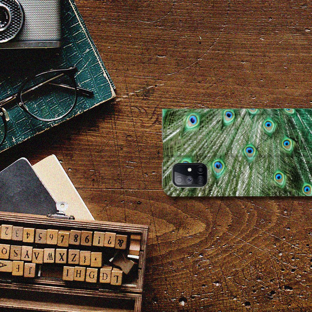 Samsung Galaxy M51 Hoesje maken Pauw - B2C Telecom