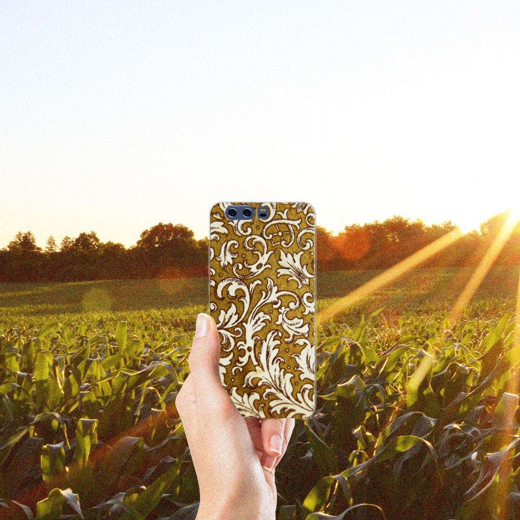 Siliconen Hoesje Huawei P10 Plus Barok Goud