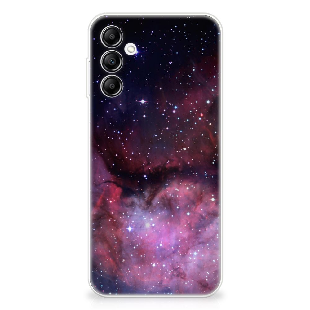 TPU Hoesje voor Samsung Galaxy A14 5G Galaxy met een prachtig ruimte ontwerp vol sterren en nevel.