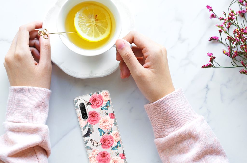 Sony Xperia 10 IV TPU Case Butterfly Roses B2C Telecom
