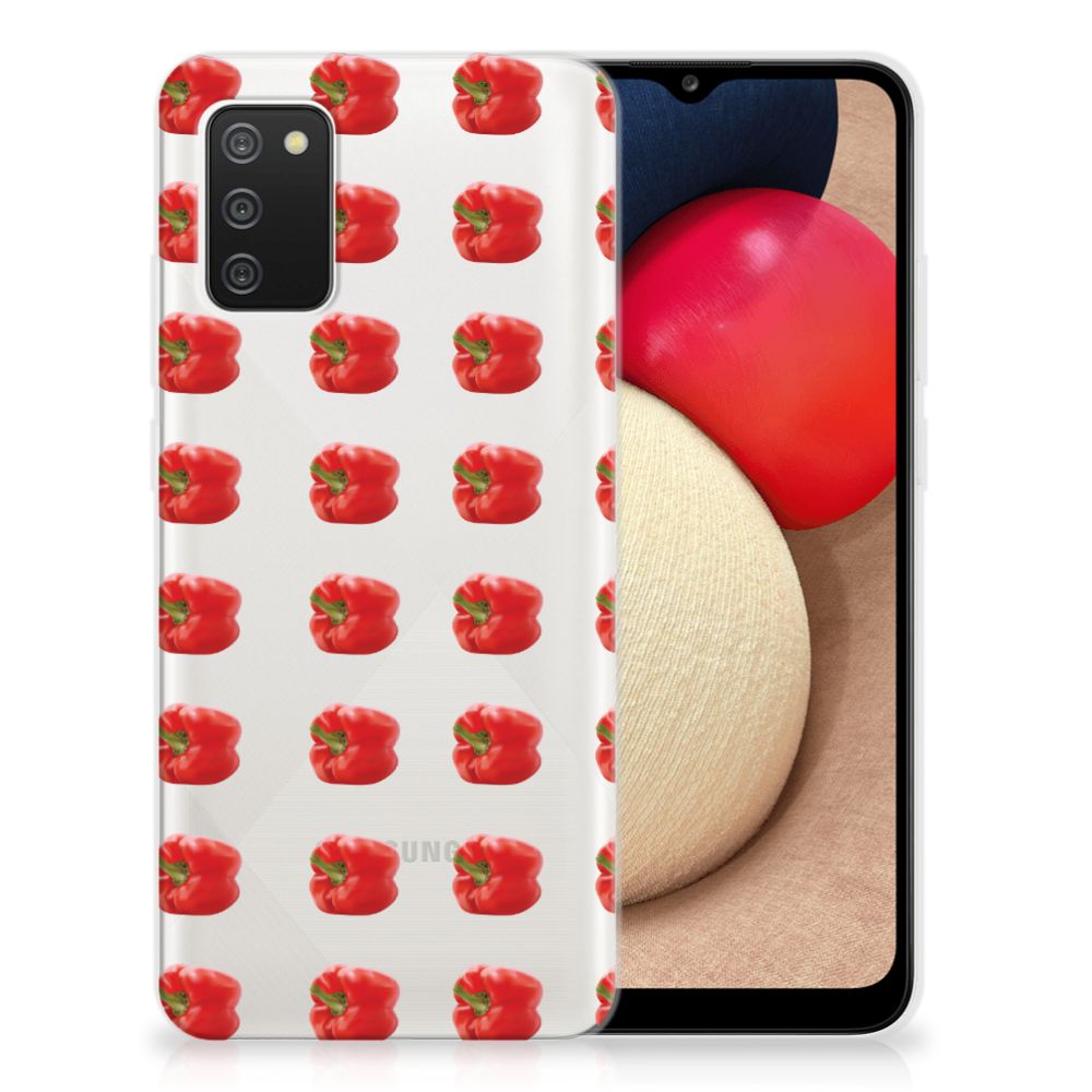 Samsung Galaxy A02s Siliconen Case Paprika Red B2C Telecom