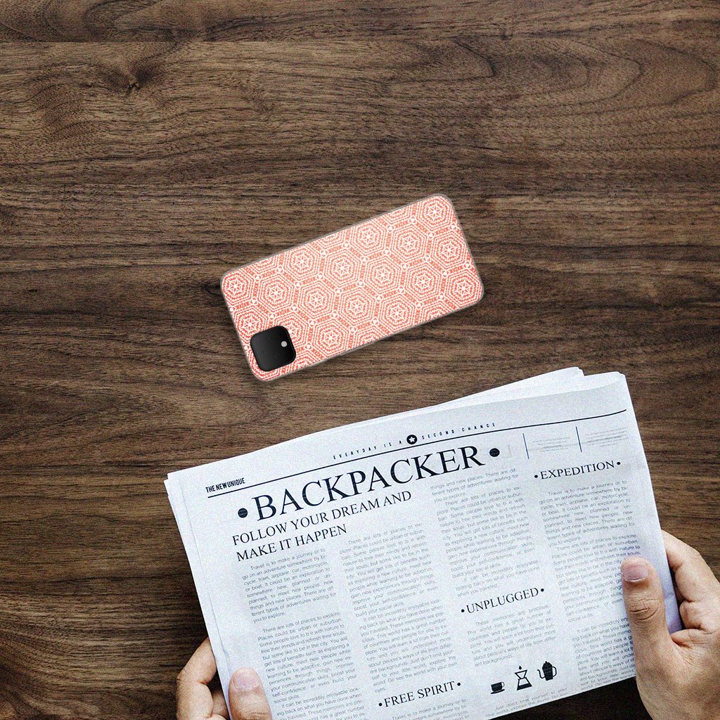 Google Pixel 4 XL TPU bumper Pattern Orange B2C Telecom