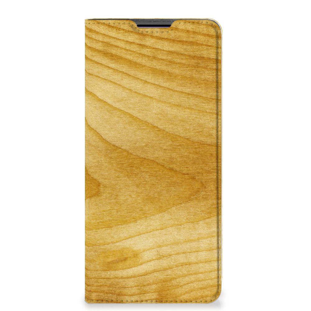 Motorola Edge 30 Pro Book Wallet Case Licht Hout - B2C Telecom