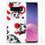 Silicone Back Case Samsung Galaxy S10 Skull Red