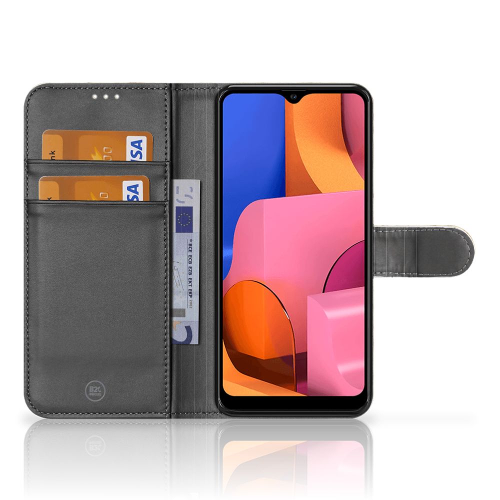 Samsung Galaxy A20s Bookcase Marmer Goud