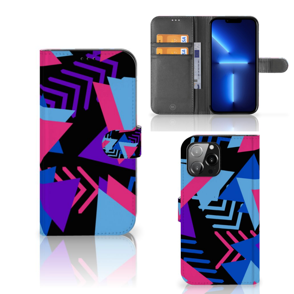 iPhone 13 Pro Max Book Case Funky Triangle