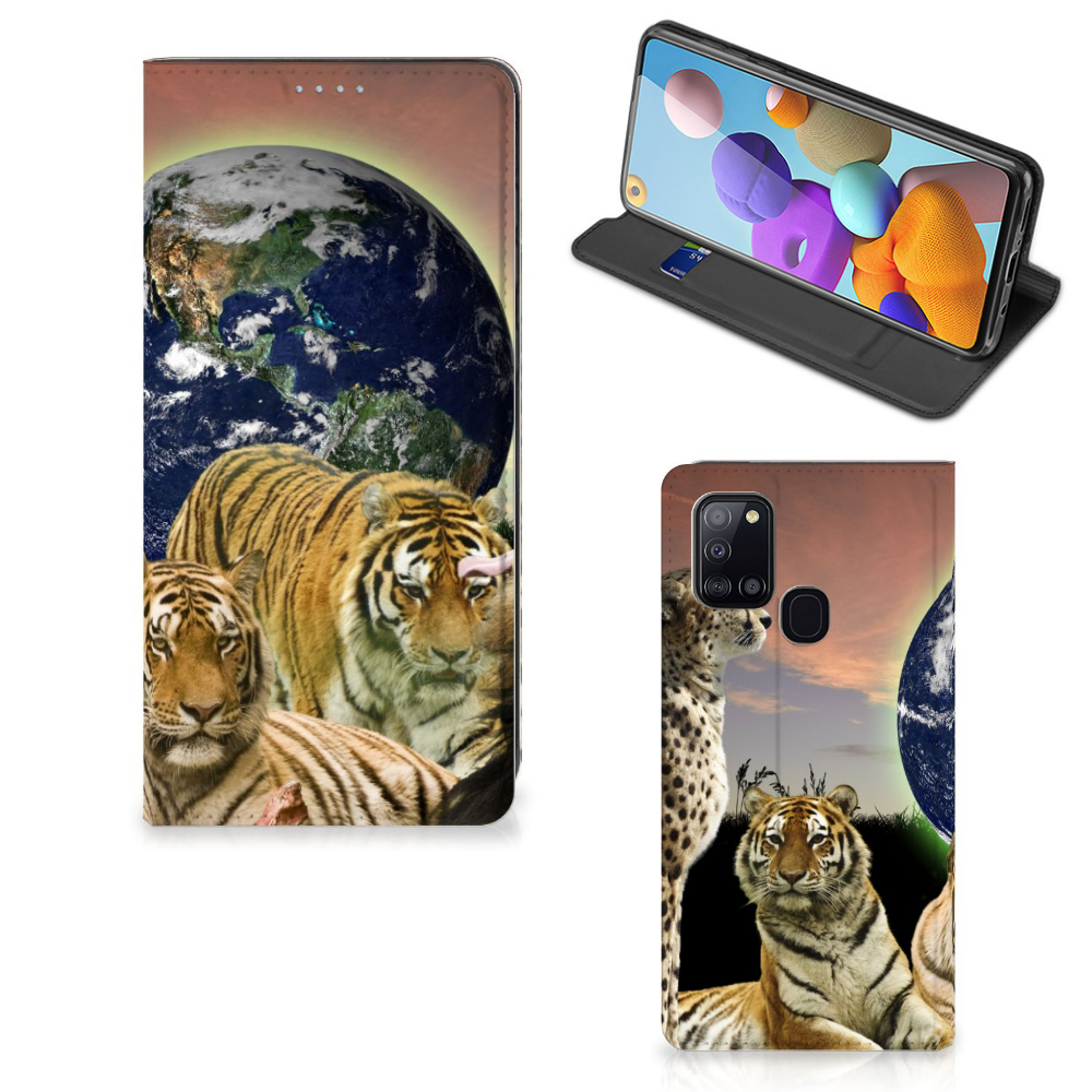 Samsung Galaxy A21s Hoesje maken Roofdieren - B2C Telecom