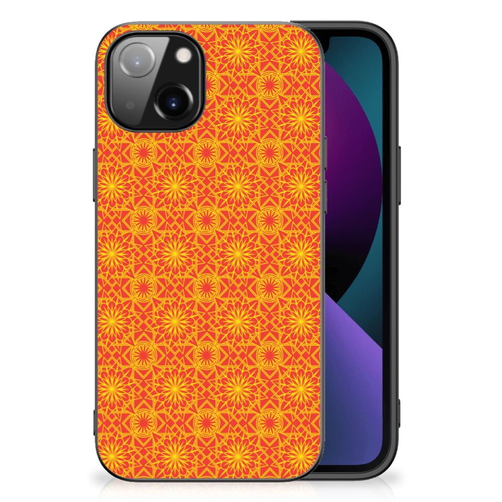 Apple iPhone 13 Back Case Batik Oranje B2C Telecom