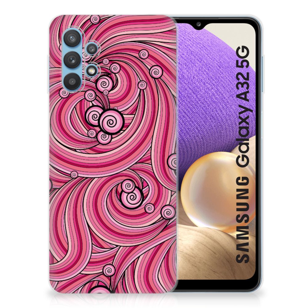 Samsung Galaxy A32 5G Hoesje maken Swirl Pink B2C Telecom