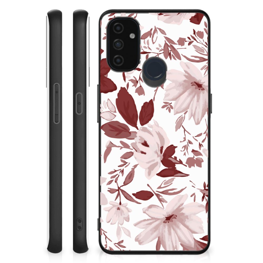 Kleurrijke Telefoonhoesje OnePlus Nord N100 Watercolor Flowers B2C Telecom
