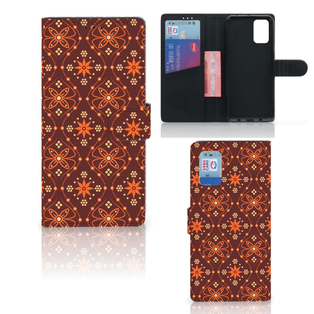 Samsung Galaxy A02s | M02s Telefoon Hoesje Batik Brown