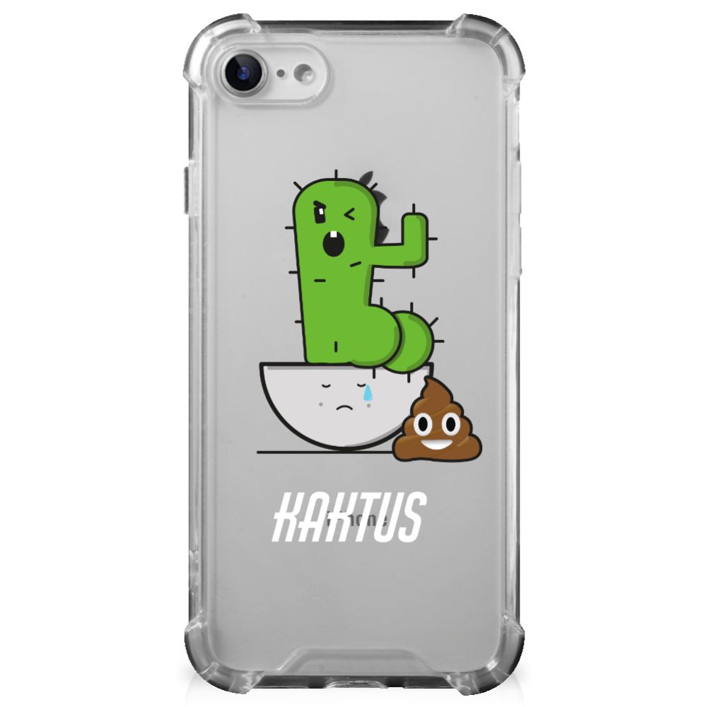 iPhone SE 2022/2020 | iPhone 8/7 Stevig Bumper Hoesje Cactus Poo