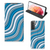 Samsung Galaxy S21 Hoesje met Magneet Waves Blue - B2C Telecom