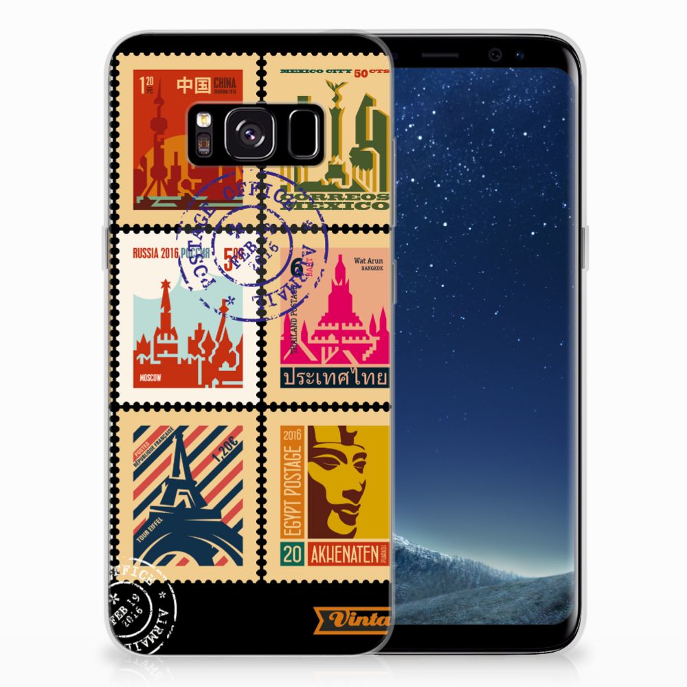 Samsung Galaxy S8 Siliconen Back Cover Postzegels