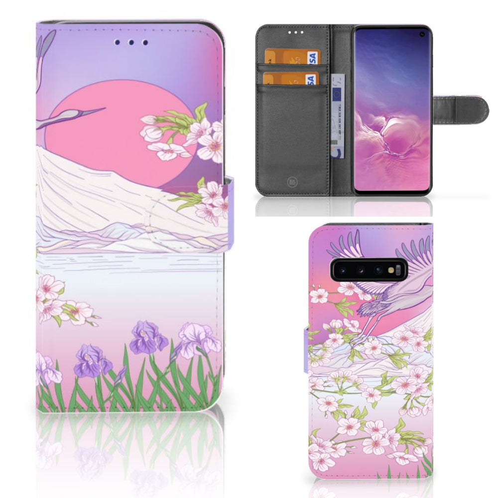 Samsung Galaxy S10 Telefoonhoesje met Pasjes Bird Flying