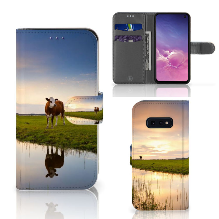 Samsung Galaxy S10e Telefoonhoesje met Pasjes Koe