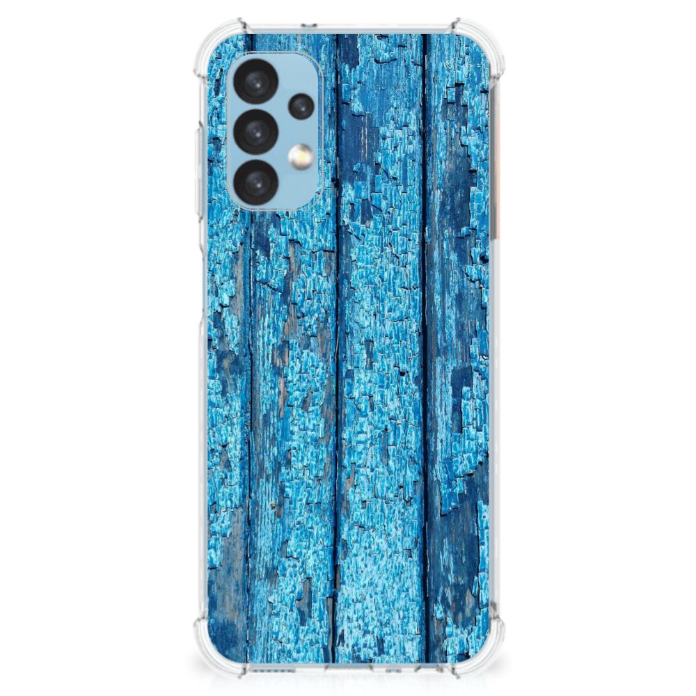 Samsung Galaxy A13 (4G) Stevig Telefoonhoesje Wood Blue B2C Telecom