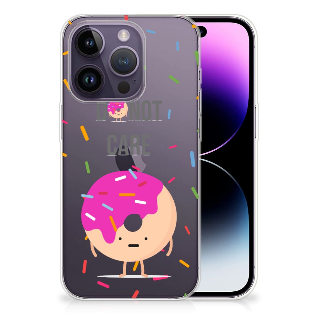 Apple iPhone 14 Pro Siliconen Case Donut Roze B2C Telecom