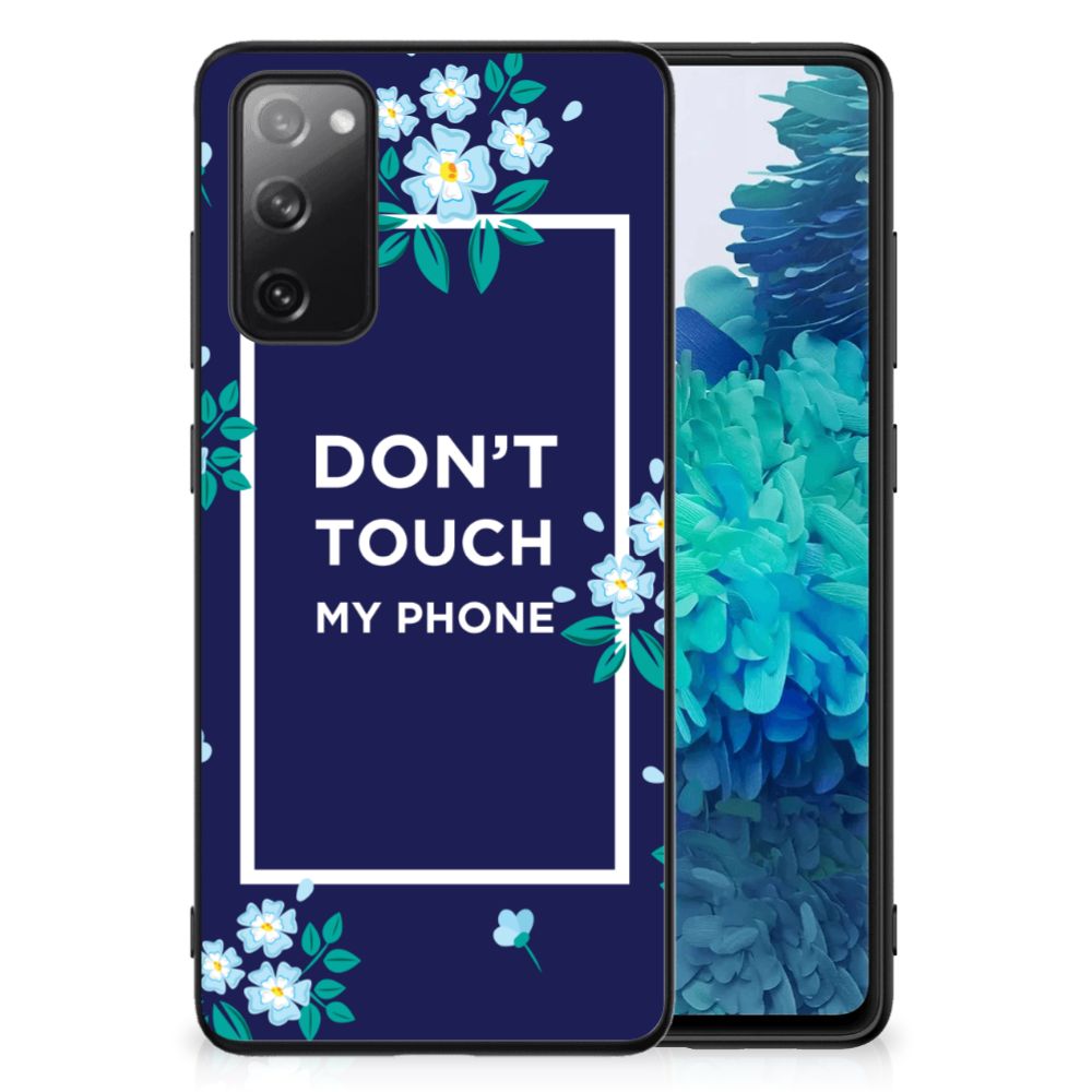 Samsung Galaxy S20 FE Telefoon Hoesje Flowers Blue DTMP