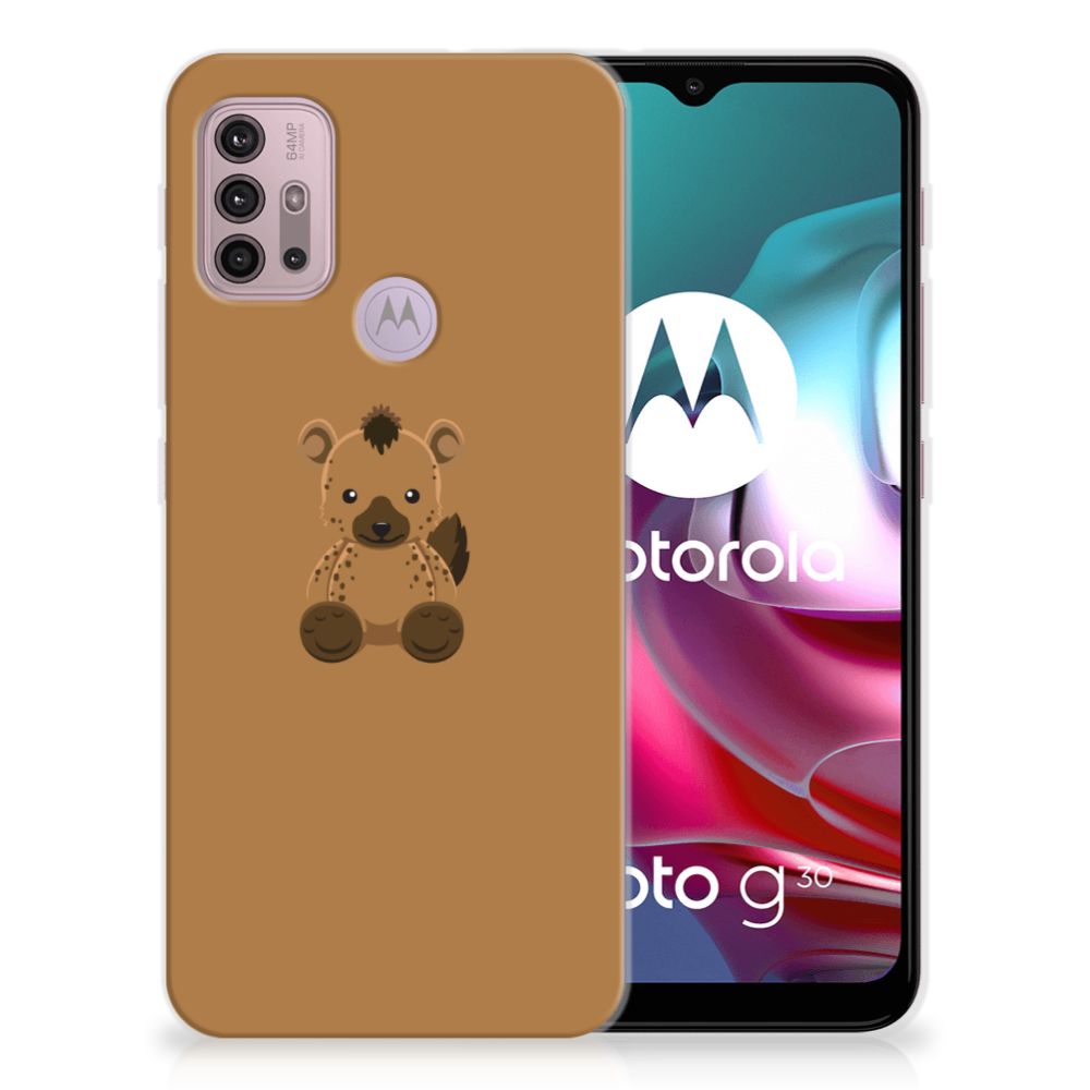 Motorola Moto G30 | G10 Telefoonhoesje met Naam Baby Hyena B2C Telecom