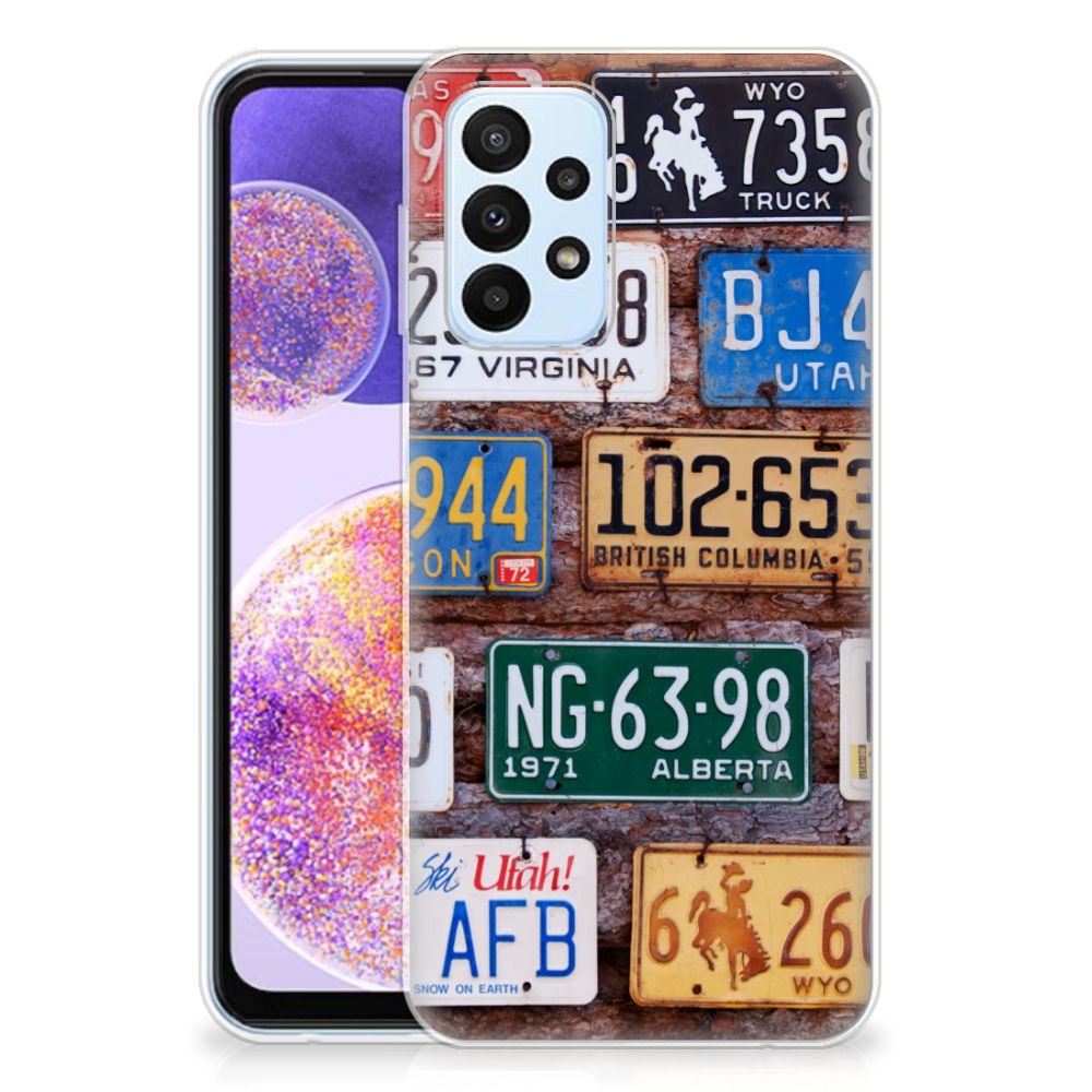 Samsung Galaxy A23 Siliconen Hoesje met foto Kentekenplaten B2C Telecom