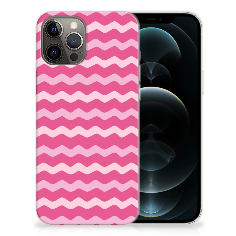 iPhone 12 Pro Max TPU bumper Waves Pink B2C Telecom