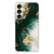 TPU Siliconen Hoesje voor Samsung Galaxy A35 Marmer Groen