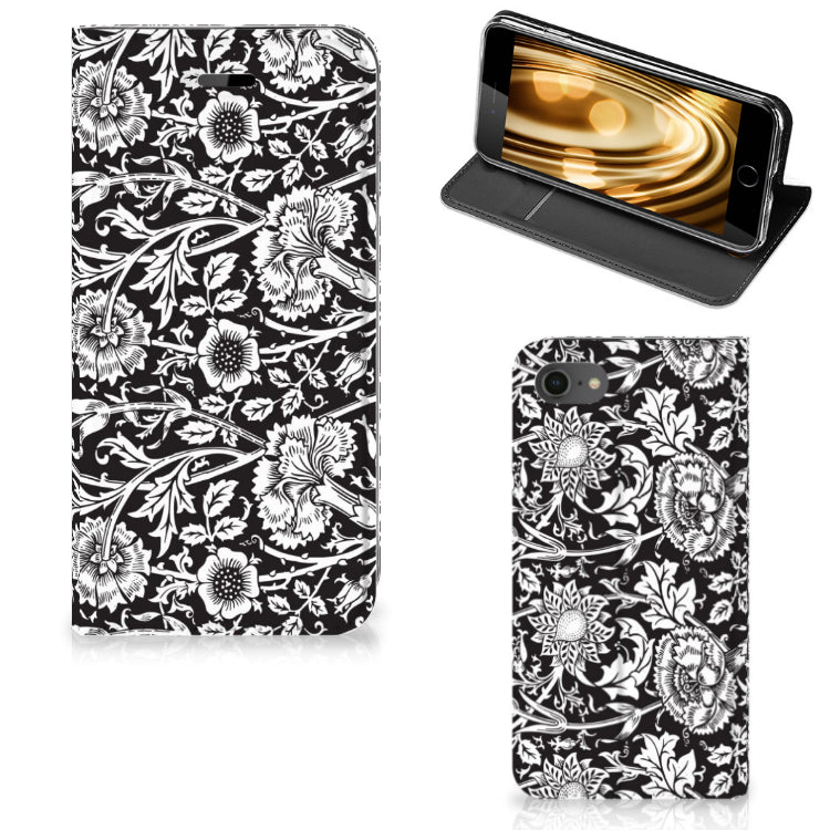 iPhone 7 | 8 | SE (2020) | SE (2022) Smart Cover Black Flowers