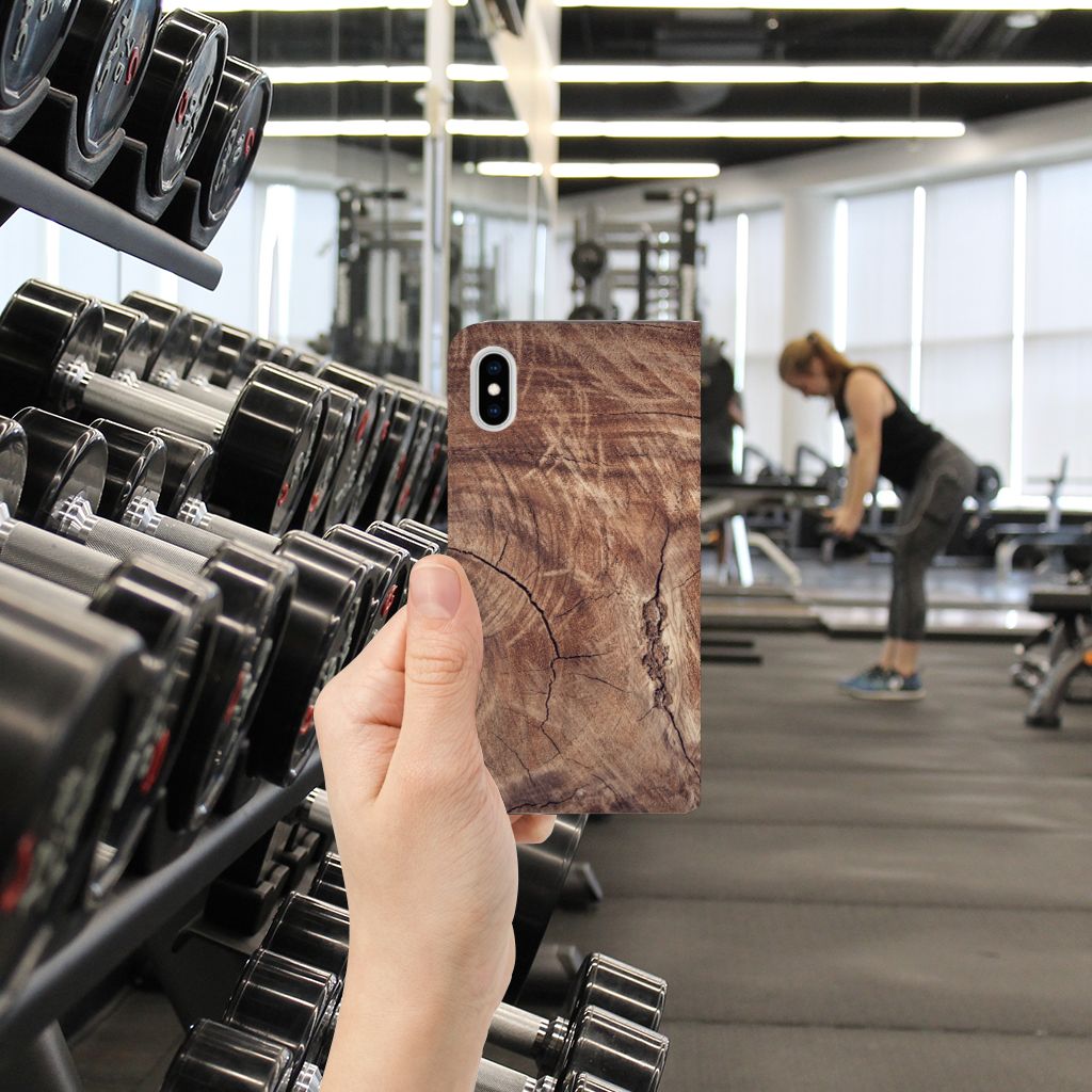Apple iPhone Xs Max Book Wallet Case Tree Trunk